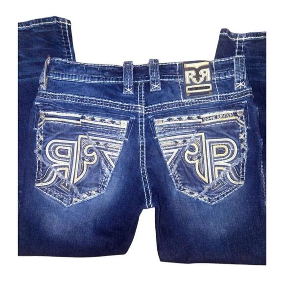 Men's Rock Revivals "Ethan" Alternative Straight Jeans Tag Size 36 X 29 inseam - Picture 9 of 9